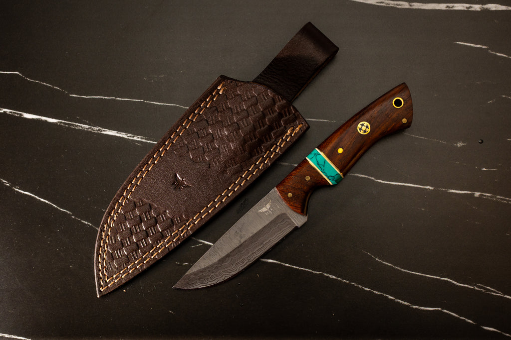 HTK33 - LSNG3 - Rosewood Drop Point Skinner