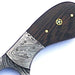 HTS - 11 custom handmade Damascus Skinner Knife / WENGE wood handle / Great quality - HomeTown Knives