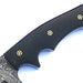 HTS-57  Damascus Knife custom handmade Tracker / Black Micarta handle / Drop Point / - HomeTown Knives