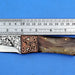 HTK-278 Knife/ Skinner / Hunting / Camping / Hand Made / Custom / Ram Horn  Handle / 1095 Steel - HomeTown Knives