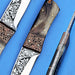 HTK-278 Knife/ Skinner / Hunting / Camping / Hand Made / Custom / Ram Horn  Handle / 1095 Steel - HomeTown Knives