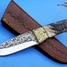 HTK - 281   Knife/ Skinner / Hunting / Camping / Hand Made / Custom / Ram Horn  Handle / 1095 Steel - HomeTown Knives