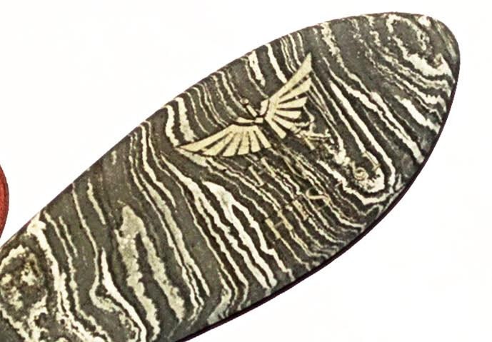 HTS-61 Damascus custom handmade SPOON hand forged // ONLY available at HomeTown Knives - HomeTown Knives