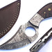 HTS - 11 custom handmade Damascus Skinner Knife / WENGE wood handle / Great quality - HomeTown Knives
