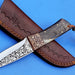 HTK-278 Knife/ Skinner / Hunting / Camping / Hand Made / Custom / Ram Horn  Handle / 1095 Steel - HomeTown Knives