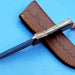 HTK-278 Knife/ Skinner / Hunting / Camping / Hand Made / Custom / Ram Horn  Handle / 1095 Steel - HomeTown Knives