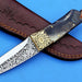 HTK - 281   Knife/ Skinner / Hunting / Camping / Hand Made / Custom / Ram Horn  Handle / 1095 Steel - HomeTown Knives