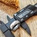 HTU-2 Damascus Ring : Forged & Hand Crafted  - Rounded Center - HomeTown Knives