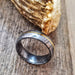 HTU-1 Damascus Ring : Forged & Hand Crafted  - Embedded Brass Liner - HomeTown Knives