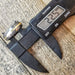 HTU-1 Damascus Ring : Forged & Hand Crafted  - Embedded Brass Liner - HomeTown Knives