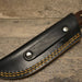 HTS 84r Paduk Wood Skinner / 3.5" Blade / Hand Crafted and Hand Forged/ Damascus Steel / Fire Pattern - HomeTown Knives