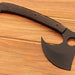HTS-90 Carbon Black Powder Coated Handmade Tomahawk - Throwing Axe / Camping / Hunting / Chisel End / Skinner Sweep with Finger hole - HomeTown Knives