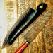 HTS-500 /  Damascus Knife custom handmade  Chef Knife / / 10" Long Damascus Blade / 5" Paduk Handle / Hex Grind / Ergonomics - HomeTown Knives