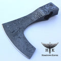 HTK001 Damascus  Knife/ Viking Axe Head / Hunting / Camping / Hand Made / Custom - HomeTown Knives