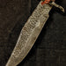 HTB-7  HANDFORGED Damascus Hunter Knife / Walnut Handle / Safety Hilt / Camping / Hunting Game - HomeTown Knives