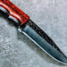 HTSC-755 Hand Forge Carbon Blade / Custom Peened by Hand / Skinner Knife / Paduk / Exceptional Quality / Camping / Hunting Game - HomeTown Knives