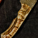 HTB-10  HANDFORGED D2 Bowie Hunter Knife with SAW / Ram Horn Handle / Camping / Hunting Game / Tactical / Throwing Knife - HomeTown Knives