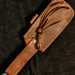 HTB-10  SANMAI Damascus Bowie Hunter Knife / Walnut with Resin Handle / Camping / SKINNER / Hunting Game / Tactical / Throwing Knife - HomeTown Knives
