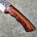 HTSC-755 Hand Forge Carbon Blade / Custom Peened by Hand / Skinner Knife / Paduk / Exceptional Quality / Camping / Hunting Game - HomeTown Knives