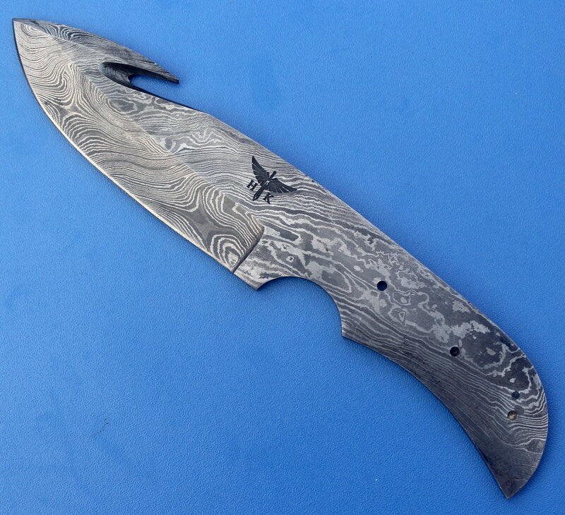 HTK-47  Damascus Knife custom handmade  skiner blank blade / Great quality