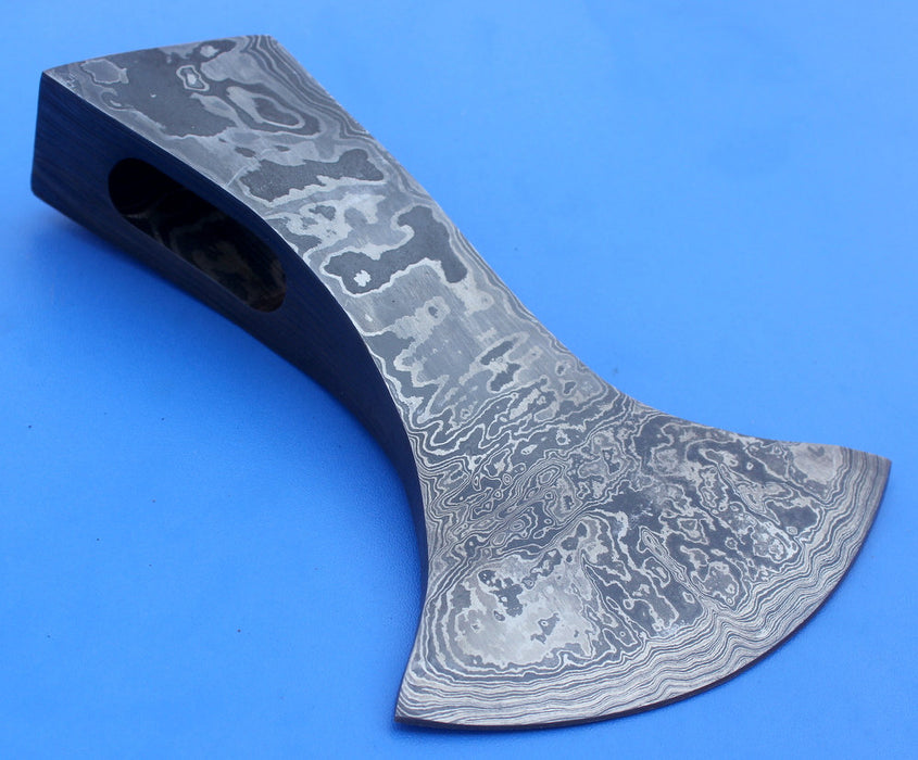 HTK 71 - Damascus Knife custom handmade Axe Head - HomeTown Knives