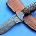 HTK-76 Damascus Knife custom handmade Sanmai Skinner  / Ram Horn handle / Sanmai Blade / Great quality - HomeTown Knives