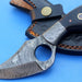 HT-5  Damascus Knife custom handmade Skinner Knife / MICARTA handle / Great quality - HomeTown Knives
