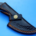 HT-5  Damascus Knife custom handmade Skinner Knife / MICARTA handle / Great quality - HomeTown Knives