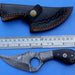 HT-5  Damascus Knife custom handmade Skinner Knife / MICARTA handle / Great quality - HomeTown Knives