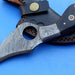 HT-5  Damascus Knife custom handmade Skinner Knife / MICARTA handle / Great quality - HomeTown Knives