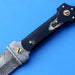 HTK-102  Damascus Knife custom handmade Dagger / Buffalo Horn handle / Great quality - HomeTown Knives