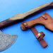 HTK 104 - Custom Handmade Damascus Axe / PEACE PIPE / Hammer - HomeTown Knives