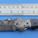 HTK-116 Damascus Folder / Hand Made / Custom / Buffalo Horn handle / Damascus steel bolster / Liner Lock - HomeTown Knives