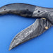 HTK-124 Damascus Folder / Hand Made / Custom / Color Camel Bone handle / Damascus steel bolster / Liner Lock - HomeTown Knives