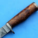 HT-21  Damascus Knife custom handmade  Skinner / Sanmai / Rose Wood Handle / Camping / Hunting - HomeTown Knives