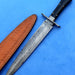 HTK-133 Damascus Knife custom handmade Dagger / Micarta handle / Great quality - HomeTown Knives