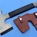 HTK - 139 Custom Handmade Damascus Axe / Camping / Hunting / Full Tang / Leather Wrap / Chisel Edge - HomeTown Knives