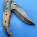HTK -147  Damascus Knife custom handmade Folder /  Micarta handle / Damascus steel bolster / Liner Lock - HomeTown Knives