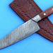 HT-51  Damascus Knife custom handmade  Chef Knife / Oak Wood Handle - HomeTown Knives