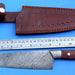 HT-51  Damascus Knife custom handmade  Chef Knife / Oak Wood Handle - HomeTown Knives