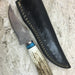 HTKVN-51  Damascus Skinner Custom handmade Knife / Whitetail Stag / Twist Pattern / Great quality / Camping / Hunting / Turquoise - HomeTown Knives