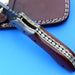 HTK - 216  Damascus Folder / Hand Made / Custom / Lace Wood handle / Damascus steel bolster / Liner Lock - HomeTown Knives