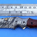 HTK - 216  Damascus Folder / Hand Made / Custom / Lace Wood handle / Damascus steel bolster / Liner Lock - HomeTown Knives