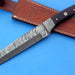 HT-61 Damascus REVERSE TANTO / Tactical / Handmade / Custom / Forged / Micarta / Hand File Spine / Fighting - HomeTown Knives