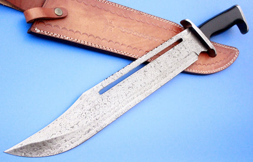 HTK-222 Damascus RAMBO SWORD - HomeTown Knives