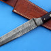 HT-61 Damascus REVERSE TANTO / Tactical / Handmade / Custom / Forged / Micarta / Hand File Spine / Fighting - HomeTown Knives