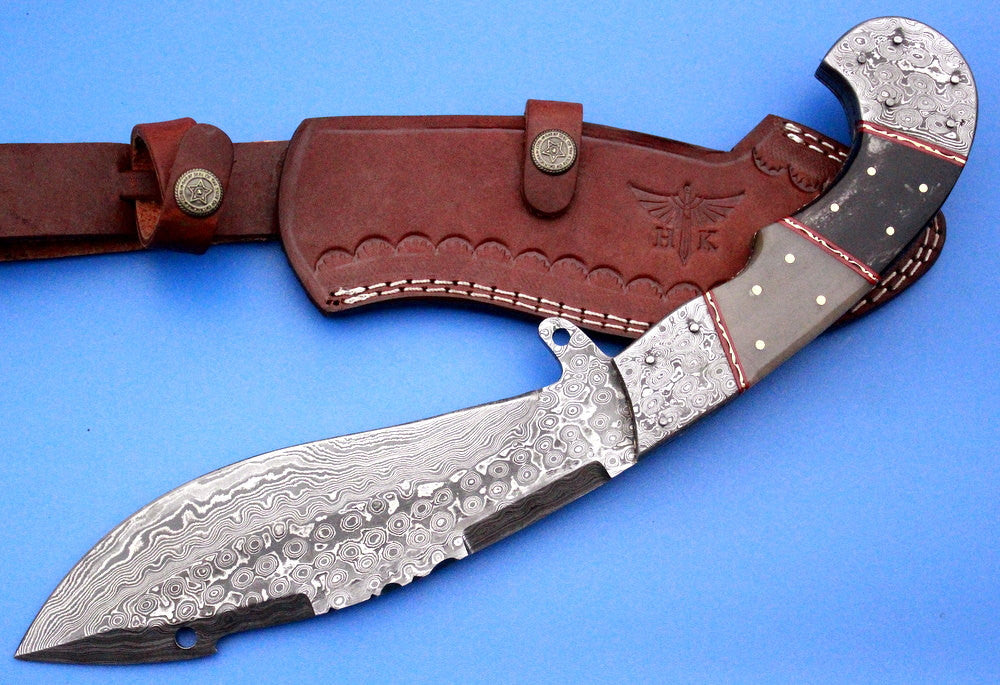 HTK 220-Damascus KUKRI / GURKAH - HomeTown Knives