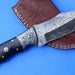 HTK -247 Damascus  Knife/ Skinner / Hunting / Camping / Hand Made / Custom / Micarta Handle - HomeTown Knives