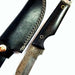 HTN-12 Damascus Tanto Knife / Tanto / Tactical / Handmade / Custom / Forged / Bull Horn / Full tang / Micarta / Navy / Army / USA - HomeTown Knives