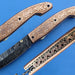 HTK -271  Damascus Knife custom handmade Folder Brass handler / Liner Lock - HomeTown Knives